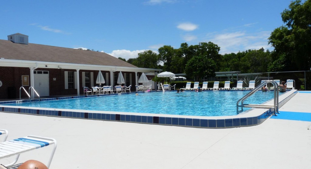 Large Pool, Sun Deck and Lounging Area